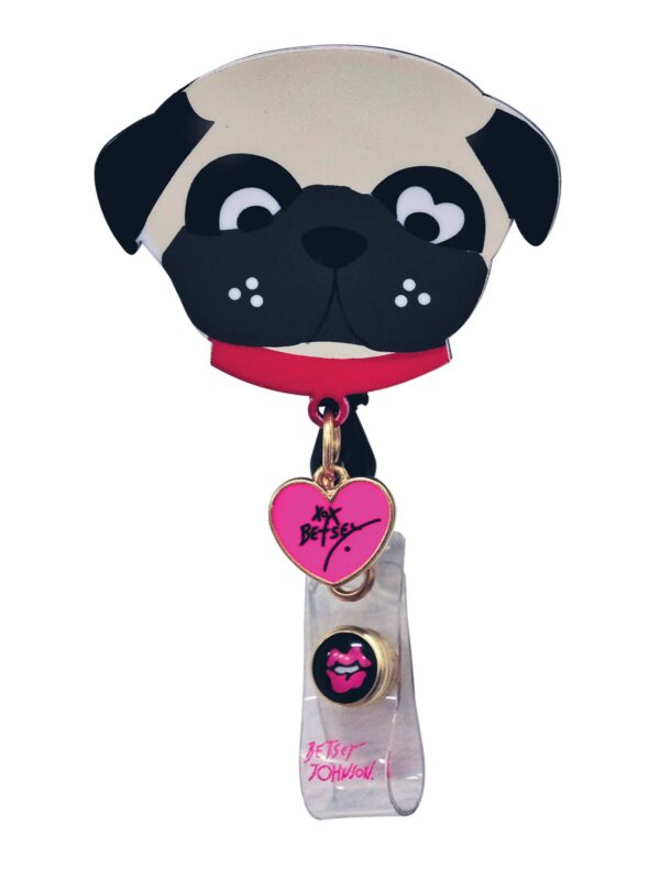 KOI Betsey Johnson KOIBA156 Women's Scrub Accessory Pug O KOI Betsey Johnson KOIBA156 Women's Scrub Accessory Pug O product image