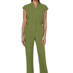 KOI Solis Anja Women's 11-Pocket Jumpsuit in Martini Olive product image