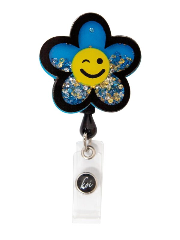 KOI Classics A156 Women's Shaker Badges Smiley Flower O - Smiley Flower - One Size KOI Classics A156 Women's Shaker Badges Smiley Flower O in Smiley Flower product image