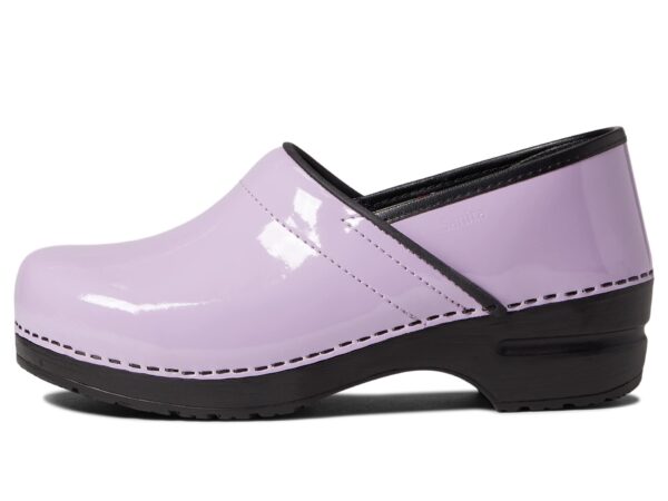 Sanita Pro Patent Professional Clogs for Women - Arch Support, Durable, Closed-Back, APMA-Approved Slip-On Shoes in Black Patent product image