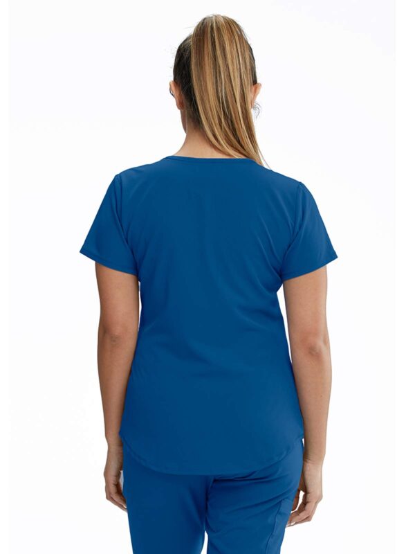 Skechers SK101 Women's 3-Pocket Virtual V-Neck Vitality Scrub Top New Roya in New Royal product image