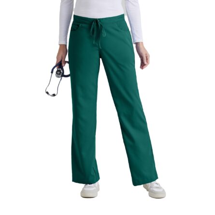 BARCO Grey's Anatomy Women's Riley Pant, Easy Care Medical Scrub Pant w/ 5 Pockets & Flared Leg in Galaxy product image