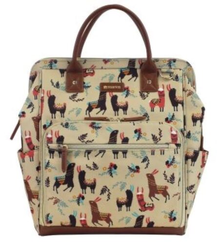 Maevn ReadyGO Water-Resistant Clinical Tote Backpack in Heather (Beige Llama) product image