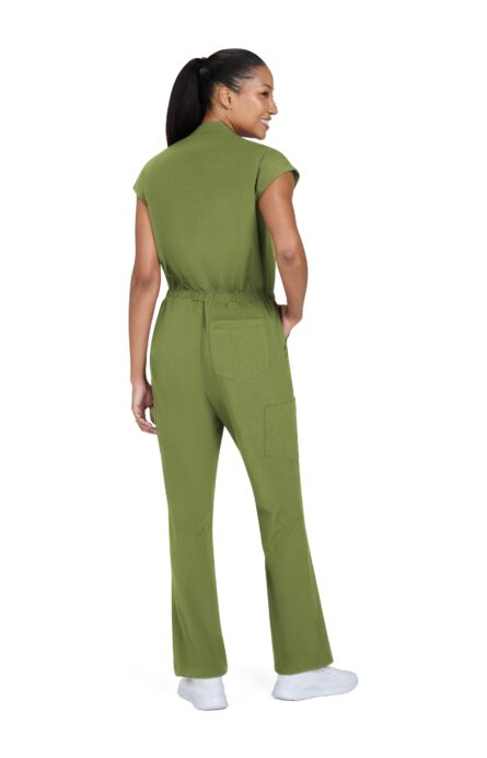 KOI Solis Anja Women's 11-Pocket Jumpsuit in Martini Olive product image