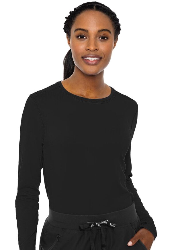 Med Couture Layers Long Sleeve Underscrub for Women 360° Stretch Tee in Purple Haze product image