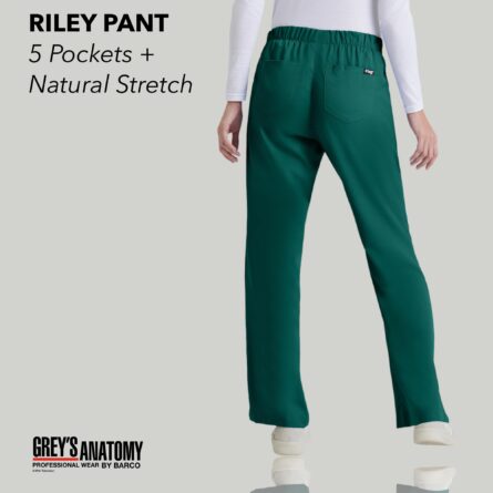 BARCO Grey's Anatomy Women's Riley Pant, Easy Care Medical Scrub Pant w/ 5 Pockets & Flared Leg in Galaxy product image