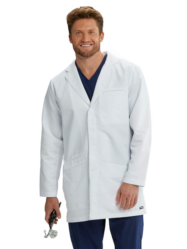 BARCO Grey's Anatomy 0917 Men's 35" Lab Coat - White BARCO Grey's Anatomy 0917 Men's 35" Lab Coat in White product image