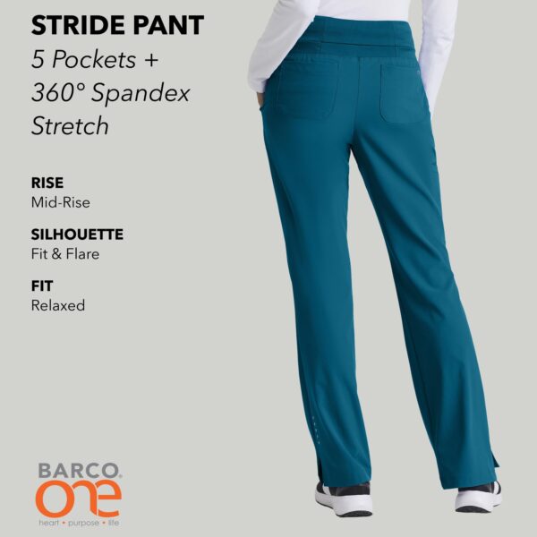 BARCO One Stride Pant-5 Pocket Mid-Rise Women's Scrub Pants in Bahama product image