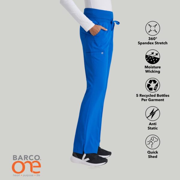 BARCO One Stride Pant-5 Pocket Mid-Rise Women's Scrub Pants in New Royal product image