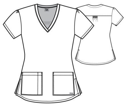 Grey's Anatomy Classic Aubrey Top-2 pocket V-Neck top - Image 4