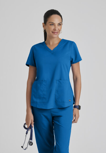 Grey's Anatomy Classic Aubrey Top-2 pocket V-Neck top - Image 11