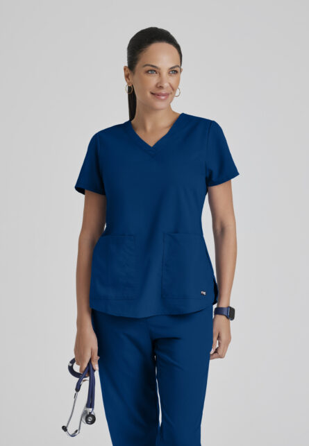 Grey's Anatomy Classic Aubrey Top-2 pocket V-Neck top - Image 9