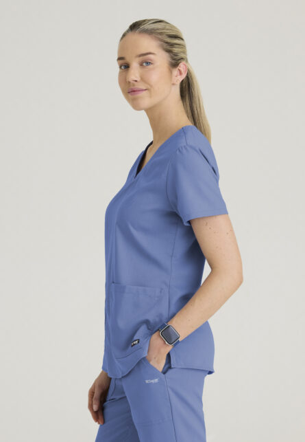 Grey's Anatomy Classic Aubrey Top-2 pocket V-Neck top - Image 6