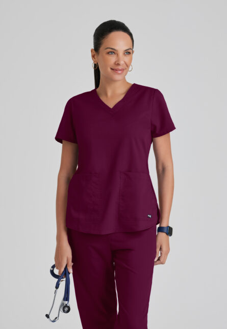 Grey's Anatomy Classic Aubrey Top-2 pocket V-Neck top - Image 15