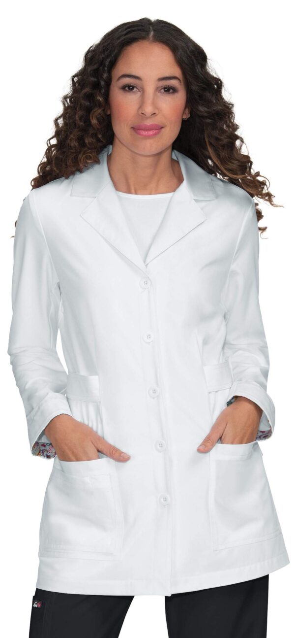 KOI Women's 451 Janice Lab Coat in White product image
