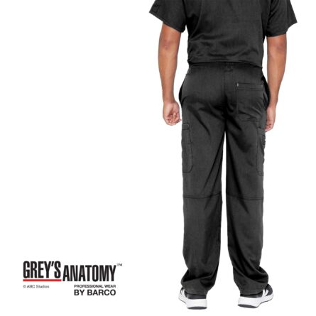 Grey's Anatomy Men's Modern Fit Cargo Scrub Pant in Black product image