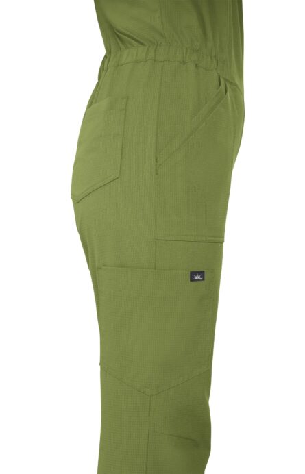 KOI Solis Anja Women's 11-Pocket Jumpsuit in Martini Olive product image