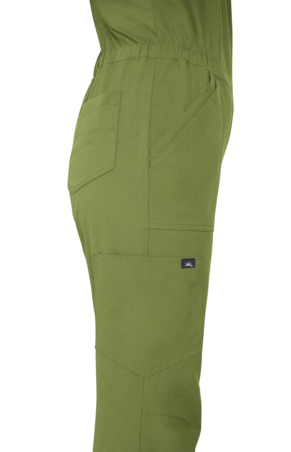 KOI Solis Anja Women's 11-Pocket Jumpsuit in Martini Olive product image
