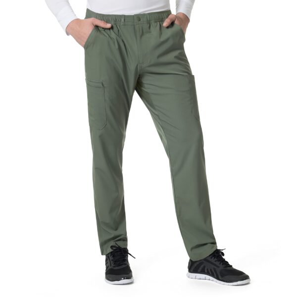 Carhartt Scrubs C55106 Men's Force® Modern Fit Twill Straight Leg Pant in Olive product image