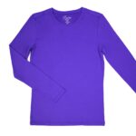 Maevn BESTEE Women's Basic Long Sleeve Under Scrub Tee (Medium, Ultra Violet) in Violet product image