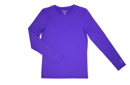 Maevn BESTEE Women's Basic Long Sleeve Under Scrub Tee (Medium, Ultra Violet) in Violet product image