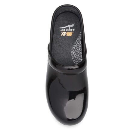 Dansko XP 2.0 Clogs - Lightweight Slip-Resistant Footwear for Comfort and Support - Ideal for Long Standing Professionals - Nursing, Healthcare Professionals in Black Patent product image