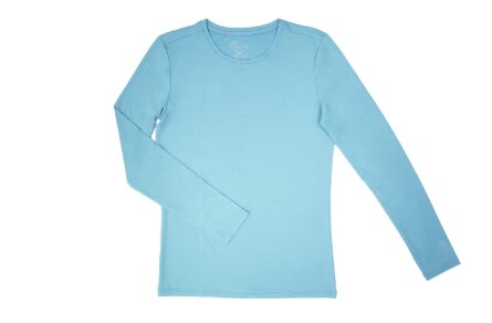 Maevn BESTEE Women's Basic Long Sleeve Under Scrub Tee (XX-Large, Aquamarine) in Aquamarine product image