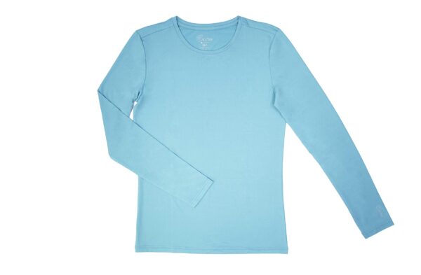 Maevn BESTEE Women's Basic Long Sleeve Under Scrub Tee (XX-Large, Aquamarine) in Aquamarine product image