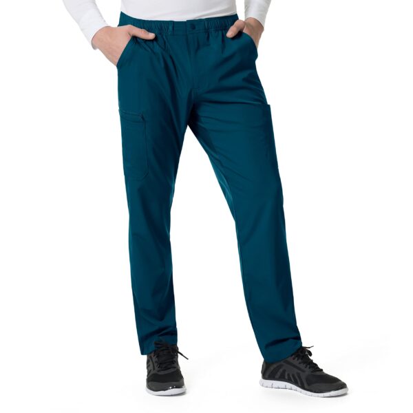Carhartt Scrubs C55106 Men's Force® Modern Fit Twill Straight Leg Pant in Caribbean Blue product image