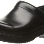 Sanita Addison Cabrio Leather Clogs for Women - Arch Support, Durable, Closed-Back, Certified Slip-Resistant Slip-On Shoes in Black product image
