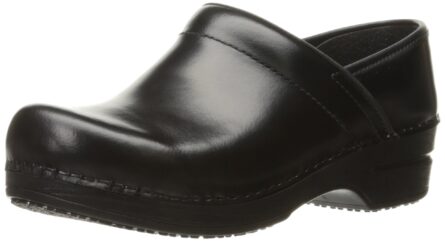 Sanita Addison Cabrio Leather Clogs for Women - Arch Support, Durable, Closed-Back, Certified Slip-Resistant Slip-On Shoes in Black product image