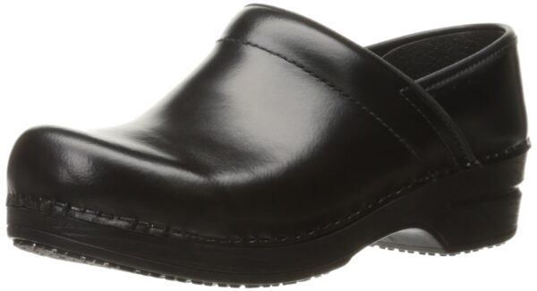 Sanita Addison Cabrio Leather Clogs for Women - Arch Support, Durable, Closed-Back, Certified Slip-Resistant Slip-On Shoes - Black - 9 5 10 Sanita Addison Cabrio Leather Clogs for Women - Arch Support, Durable, Closed-Back, Certified Slip-Resistant Slip-On Shoes in Black product image