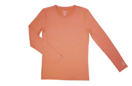 Maevn BESTEE Women's Basic Long Sleeve Under Scrub Tee (XX-Large, Living in Coral product image
