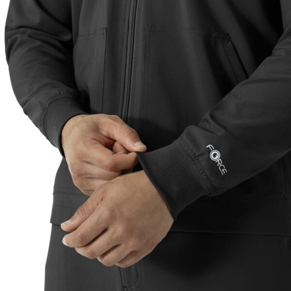 Carhartt Scrubs C80023 Men's Rugged Flex® Modern Fit Bonded Fleece Jack in Black product image