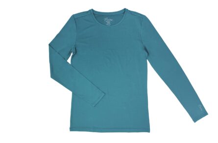 Maevn BESTEE Women's Basic Long Sleeve Under Scrub Tee (Medium, Rea in Teal product image