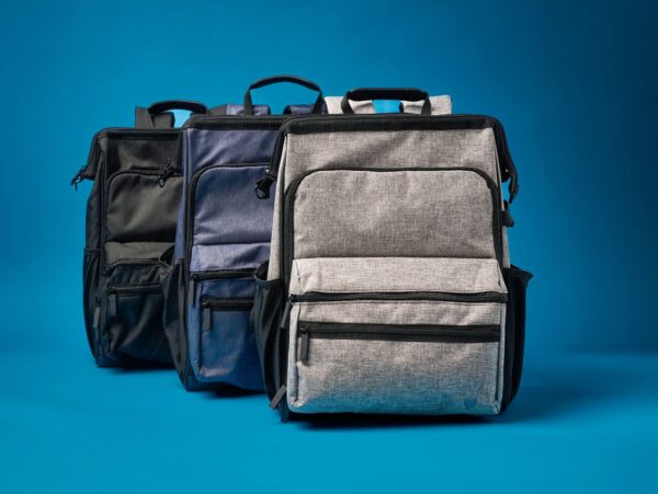 Nurse Mates Signature Backpack | Enhanced Durability | Laptop Compartment | Insulated Pocket in Navy product image