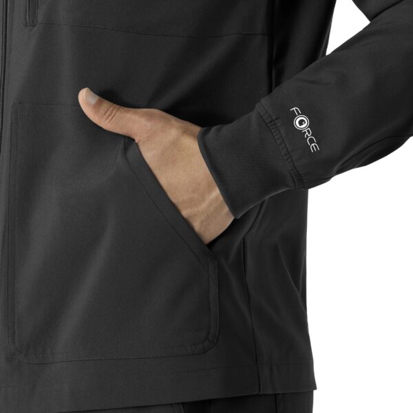 Carhartt Scrubs C80023 Men's Rugged Flex® Modern Fit Bonded Fleece Jack in Black product image