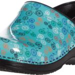 Sanita Auburn Slip-Resistant Patent Leather Women's Clog in Teal product image