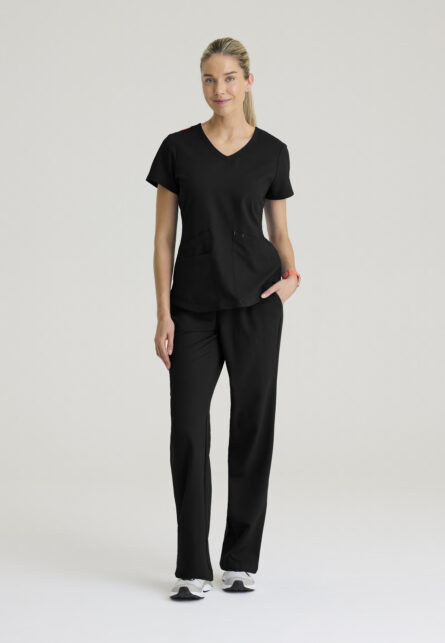 Barco Strong Women's 3-Pocket V-Neck Patch Pocket Top - Image 5