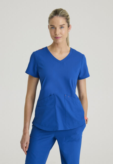 Barco Strong Women's 3-Pocket V-Neck Patch Pocket Top - Image 10