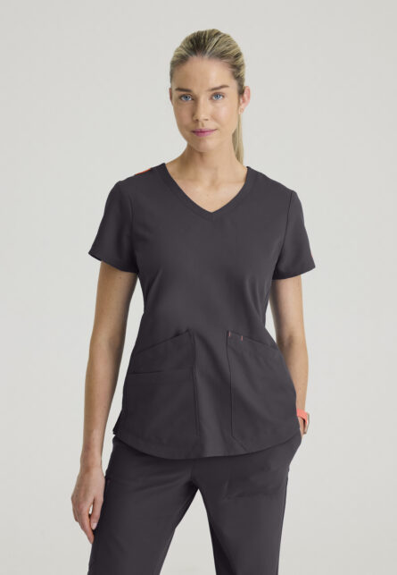 Barco Strong Women's 3-Pocket V-Neck Patch Pocket Top - Image 11