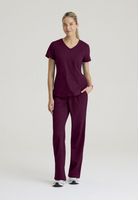 Barco Strong Women's 3-Pocket V-Neck Patch Pocket Top - Image 14