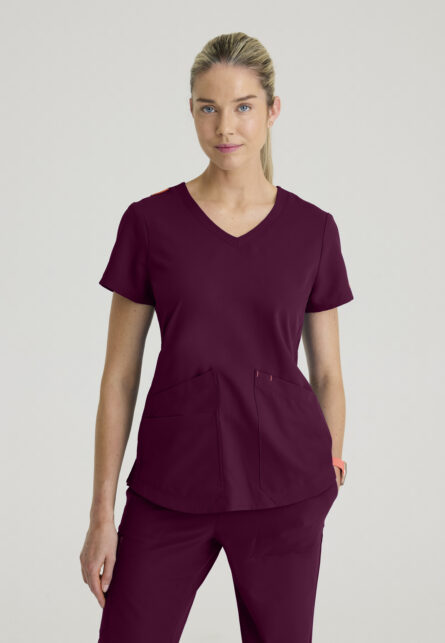 Barco Strong Women's 3-Pocket V-Neck Patch Pocket Top - Image 13