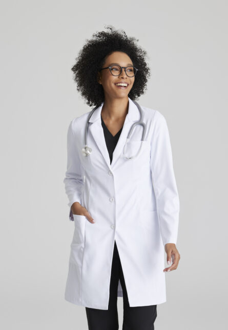 Barco Women's 3 Pocket 35" 3 Button Lab Coat - Image 1