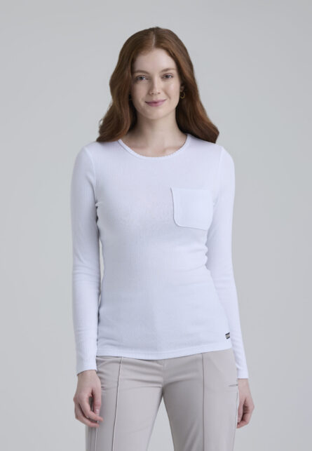 Grey's Anatomy™ by Barco Cultivate Women's 1-Pocket Crew Neck Long Sleeve Tee - Image 6