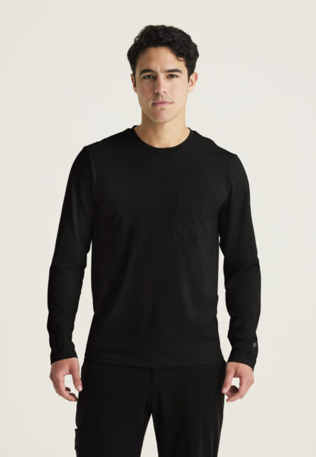 Grey's Anatomy™ by Barco Cultivate Men's 1-Pocket Crew Neck Long Sleeve Tee - Image 1