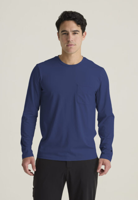 Grey's Anatomy™ by Barco Cultivate Men's 1-Pocket Crew Neck Long Sleeve Tee - Image 4
