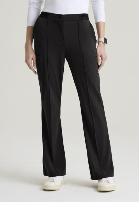 Grey's Anatomy™ by Barco Cultivate Women's 7 -Pocket DTM Logo Waistband Fit & Flare Pant - Image 4