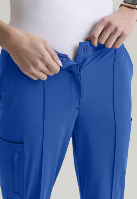 Grey's Anatomy™ by Barco Cultivate Women's 7 -Pocket DTM Logo Waistband Fit & Flare Pant - Image 13