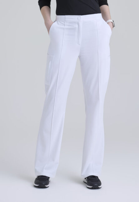 Grey's Anatomy™ by Barco Cultivate Women's 7 -Pocket DTM Logo Waistband Fit & Flare Pant - Image 20